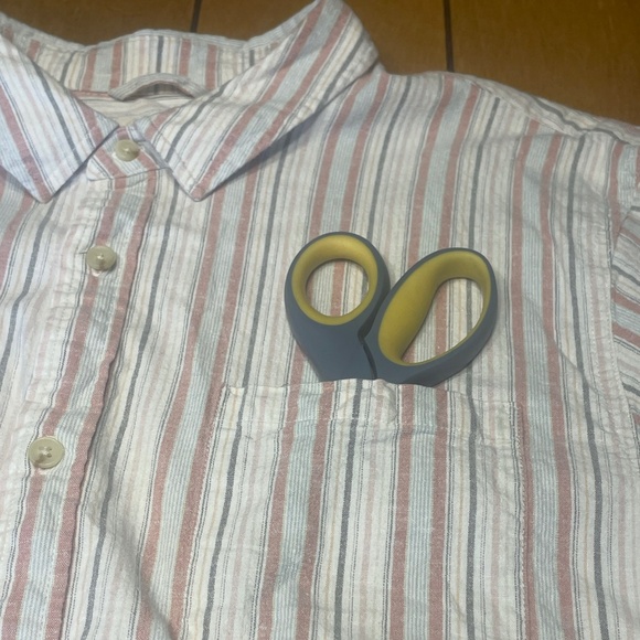 Marine Layer XL Striped Button Up Shirt One Pocket Short Sleeve - Picture 5 of 16